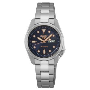 Seiko SRE003K1 5 Sports Horloge Automatic zilverkleurig-blauw 28 mm