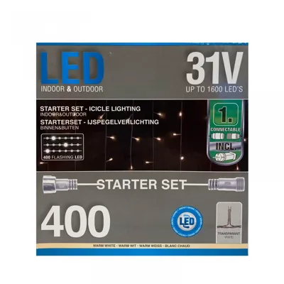 IJspegelverlichting Koppelbaar Startset 400 LED 3,2m