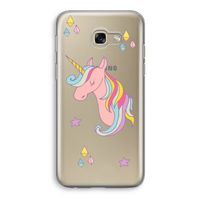 Roze eenhoorn: Samsung Galaxy A5 (2017) Transparant Hoesje
