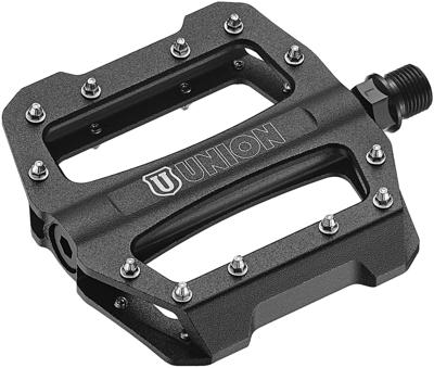 Union pedaal sp1300 alu cartridge+thrust lager. zwart
