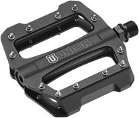 Union pedaal sp1300 alu cartridge+thrust lager. zwart