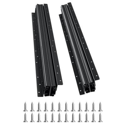 VEVOR ladegeleiders, 60 cm, volledig uittrekbaar met kogellagers, onderkastrails, draagvermogen 117 kg, onderrails voor trapkastglijders, zelf te vervangen, zwart