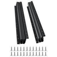 VEVOR ladegeleiders, 60 cm, volledig uittrekbaar met kogellagers, onderkastrails, draagvermogen 117 kg, onderrails voor trapkastglijders, zelf te vervangen, zwart