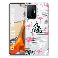 Xiaomi 11T | 11T Pro | TPU Hoesje | Flamingo Triangle