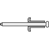 TOOLCRAFT 194740 Popnagel (Ø x l) 2.4 mm x 6 mm Staal Aluminium A2,4*6 D7337-AL/ST 10 stuk(s)