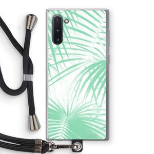 Palmbladeren: Samsung Galaxy Note 10 Transparant Hoesje met koord