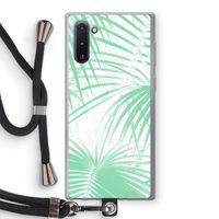 Palmbladeren: Samsung Galaxy Note 10 Transparant Hoesje met koord