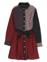 POLO RALPH LAUREN KIDS robe-chemise en coton à carreaux - Rouge - thumbnail