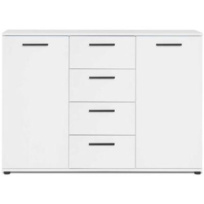 Kast Praag - wit - 85x120x35 cm - Leen Bakker