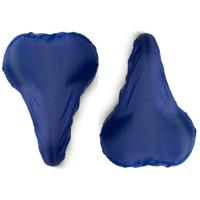 Zadelhoes - 2x - blauw - 26 x 21 x 7 cm - waterdicht - PVC coating - polyester - fietszadel hoes