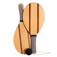 JUEGO DE 2 PALAS DE PLAYA MADERA SOFTEE RETRO