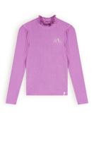 NoNo Meisjes t-shirt rib jersey - Koss - Violet