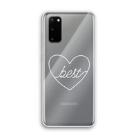Best heart pastel: Samsung Galaxy S20 Transparant Hoesje