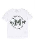 Moncler Enfant t-shirt en coton à imprimé graphique - Blanc