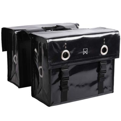 Willex Fietstas 52 L tarpaulin zwart