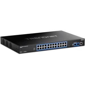 TRENDnet TI-RG262i Rackmount Switch, 26-poorts industriële Gigabit L2 Beheerd