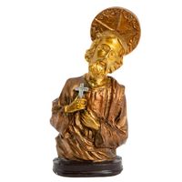 Beeld van Jezus Christus met Kroon Goudkleurig (13 cm) - thumbnail