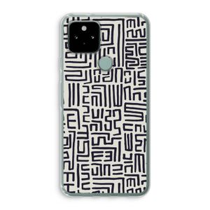 Moroccan Print: Google Pixel 5 Transparant Hoesje