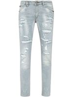 Philipp Plein jean slim à patch logo - Bleu - thumbnail