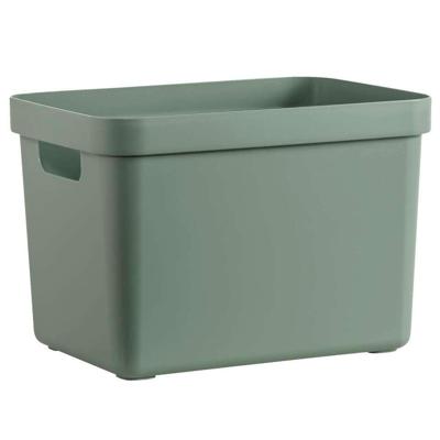 Leen Bakker - Sigma Home Box 18 Liter - Donker - 35,2x25,3x24,3 Cm - Kunststof/Polypropyleen - Groen - 25.3x35.2x24.3 Cm