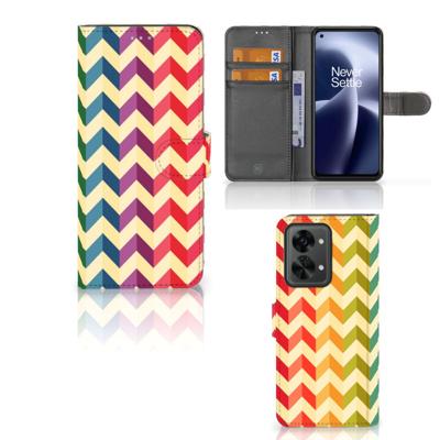 OnePlus Nord 2T | Telefoon Hoesje | Zigzag Multi Color OnePlus Nord 2T | Telefoon Hoesje | Zigzag Multi Color
