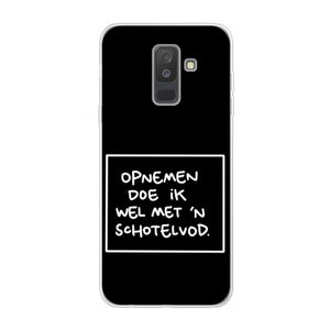 Schotelvod: Samsung Galaxy A6 Plus (2018) Transparant Hoesje