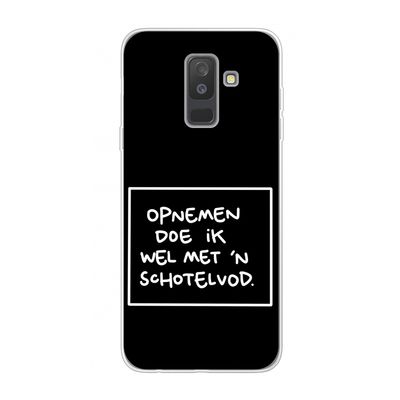 Schotelvod: Samsung Galaxy A6 Plus (2018) Transparant Hoesje