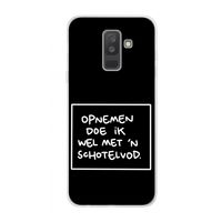 Schotelvod: Samsung Galaxy A6 Plus (2018) Transparant Hoesje