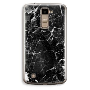 Zwart Marmer 2: LG K10 (2016) Transparant Hoesje