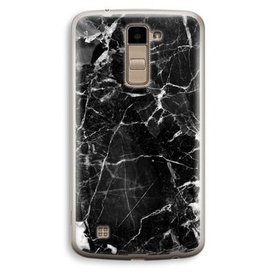 Zwart Marmer 2: LG K10 (2016) Transparant Hoesje