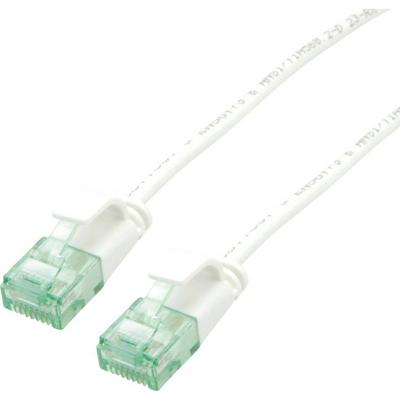 roline recycled material RJ45 (cross) Netwerkkabel Aansluitkabel CAT 6A U/UTP 1.5 m Wit