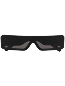 Rick Owens lunettes de soleil à monture rectangulaire - Noir