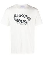 AMBUSH t-shirt en coton à logo Revolve imprimé - Blanc