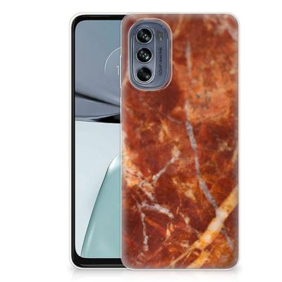 Motorola Moto G62 5G | TPU | Siliconen hoesje | Marmer Bruin
