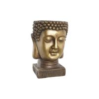 Grondlegger DKD Home Decor Glasvezel Gouden Boeddha Orientaals (25 x 25 x 36 cm)