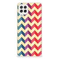 Samsung Galaxy A22 4G | M22 | TPU bumper | Zigzag Multi Color