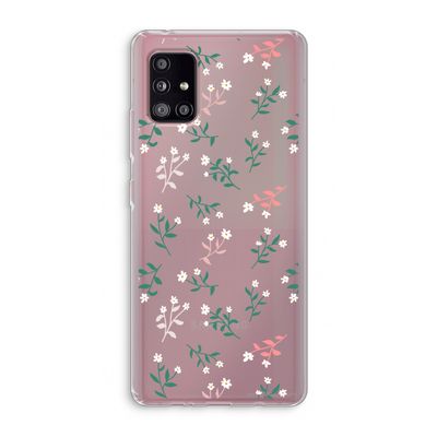 Small white flowers: Samsung Galaxy A51 5G Transparant Hoesje