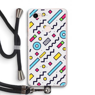 8-bit N°8: Pixel 3 XL Transparant Hoesje met koord