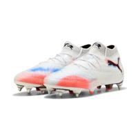 PUMA Future 8 Ultimate IJzeren-Nop Voetbalschoenen (SG) Wit Felrood Blauw