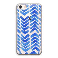 Blauwe pijlen: iPhone 8 Transparant Hoesje
