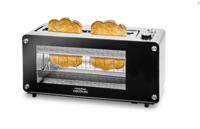 Cecotec VISIONTOAST 2 snede(n) 1260 W Zwart, Roestvrijstaal