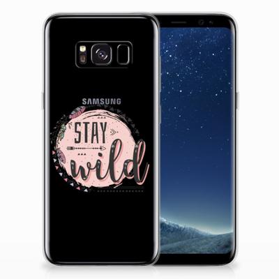 Samsung Galaxy S8 Telefoonhoesje met Naam Boho Stay Wild Samsung Galaxy S8 Telefoonhoesje met Naam Boho Stay Wild