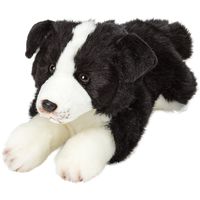 Pluche knuffel dieren Border Collie hond 30 cm   - - thumbnail
