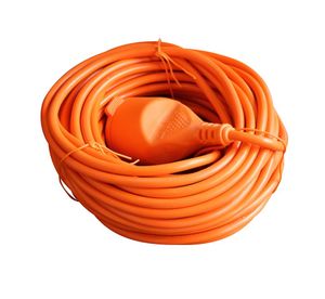 Verlengkabel 20 meter oranje 230V 2x1,0mm2