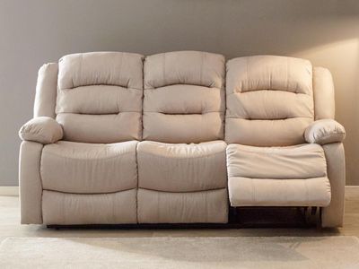 Relaxzetel manueel DERBY 3 plaatsen stof Baugy
