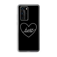 Best heart black: Huawei P40 Pro Transparant Hoesje