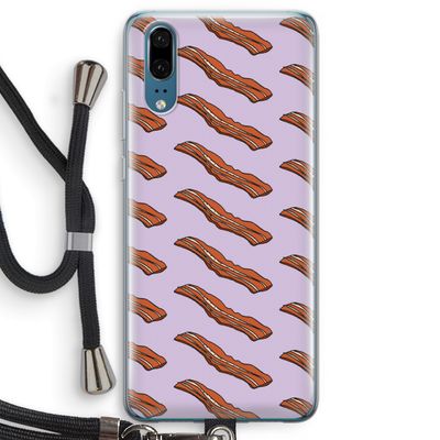 Bacon to my eggs #2: Huawei P20 Transparant Hoesje met koord