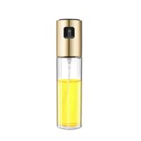 Keuken glas olijfolie spray fles azijn olie sproeier kruiden fles (goud)