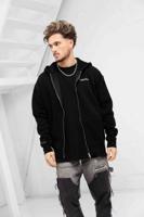 24 Uomo Mirror Zipped Hoodie Zwart + Gratis 24 Uomo Messenger Bag - Maat XS - Kleur: Zwart | Soccerfanshop