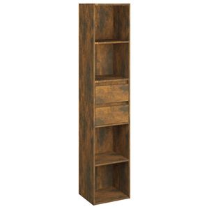 vidaXL Boekenkast 36x30x171 cm bewerkt hout gerookt eikenkleurig